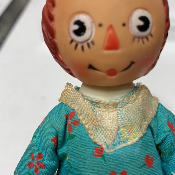 Vintage Raggedy Ann soft rubber doll 5 inch - Picture 12 of 16